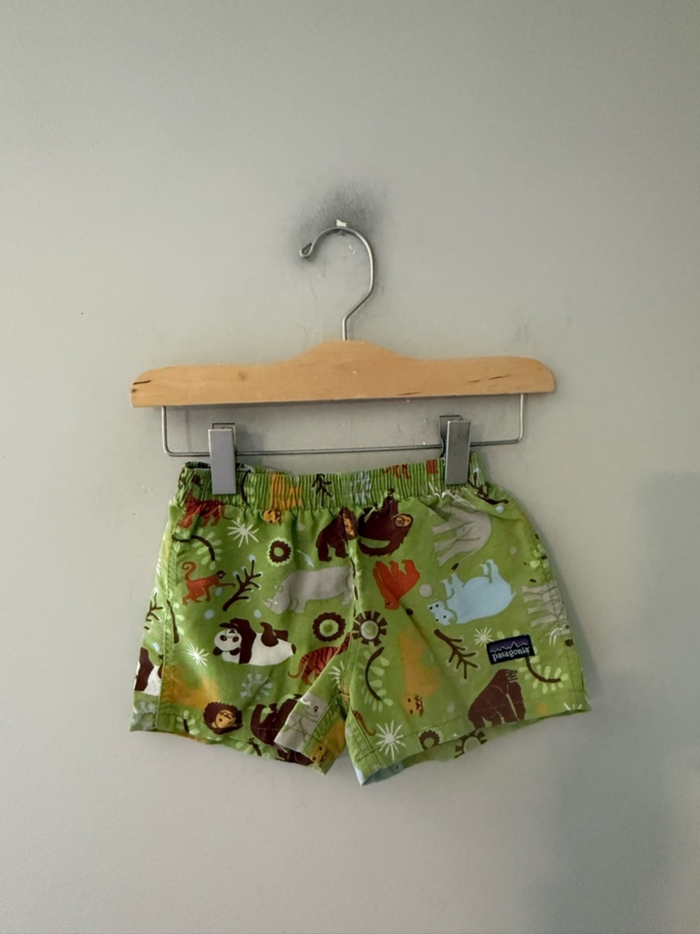 $20 ADD ON Patagonia baby baggies 6M green shorts animal zara cotton on kids